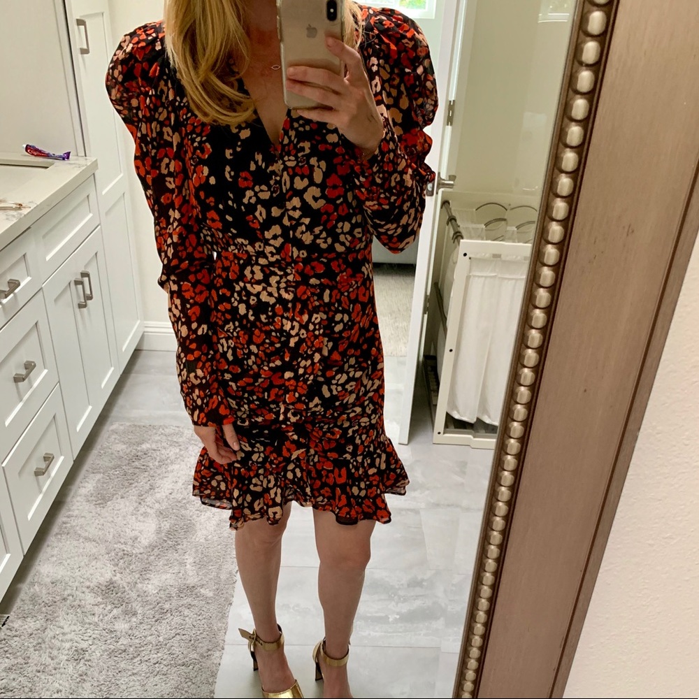 MIMI LEOPARD MINI DRESS